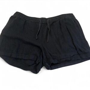 Old Navy Women's Black Linen pull on Shorts